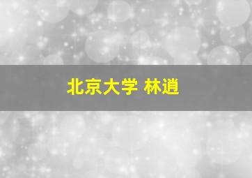 北京大学 林逍